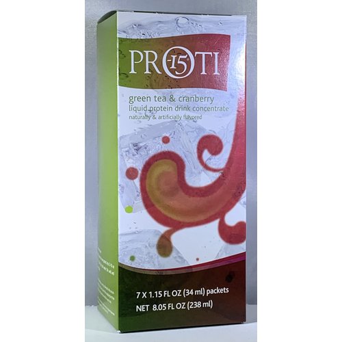 Proti King Fruit Drink Protein Liquid Concentrate - Green Tea & Cranberry - 7 servings per box