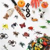 30 Pack Bug Toys Fake Plastic Bugs and Insects for Kids Toddler Halloween Birthday Party Favors Easter Valentines Basket Stuffers Goodie Bag Fillers April Fool's Day Prank Gifts Fake Bugs Toys