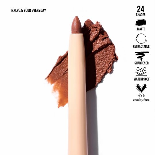 Retractable Waterproof Lip Liner with Built-in Sharpener by Beauty Creations NUDEX Collection (Your Everyday 6.5)