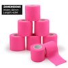 Tattoo Grip Cover Wrap Pink - Denergy 6PCS PMU Pen Grip Tape Wrap Cover Cohesive Sports Adherent Tape Adhesive Bandage for Tattoo Machine Tattoo Accessories (Hot Pink 6pcs)