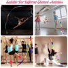 2Pcs Ribbon wands Rainbow Dance for Kids, 78.74 Inch Rhythmic Gymnastics Ribbon Dancer Wand with Rod, Soft Rainbow Ribbon Twirling Dance Streamers for Kids Girls Adults Artistic Dancing (Colorful)
