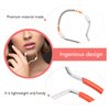 Dioche Spring Facial Hair Remover, Manual Epilator Spring, 3 Pcs Portable Manual Hair Removal Tool Spring Threading Epilator for Women Face Upper Lip Chin Cheeks