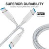 10FT+10FT USB C Charger Cable Cord for Moto G Power 2023/G Stylus 5G 2020 2021 2022,G Fast,G7 Play Plus,Z4 Z3,Edge 30 Fusion,G6,Z2,G7 Supra/Optimo Maxx,Motorola One 5G Ace,Long Charge Charging Wire