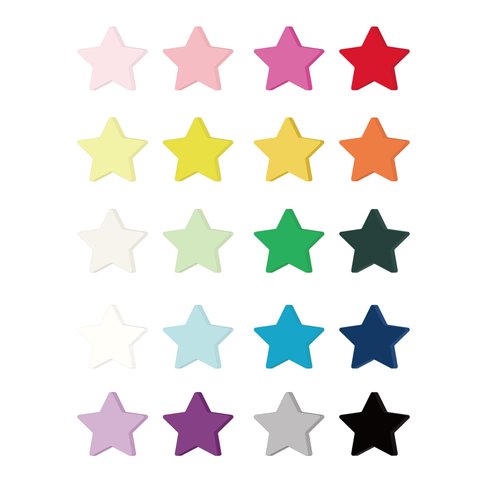 Ezyaid 400PCS Star Shaped Paper Cutouts for Bulletin Board Display, Cut-Outs Star Accents with Assorted Colors for Wall Decor