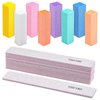 18 Count 100/180 Grit Nail Files and Buffers Kit Double Sided Emery Boards Rough Nail Buffing Blocks Nail Buffer Blocks for Acrylic Nails
