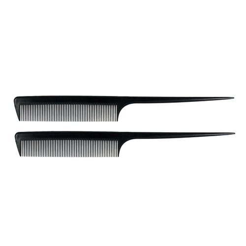 8.5in Rat Tail Carbon Comb (2 Pack)