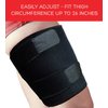 Adjustable Thigh Brace Support, Quadriceps Support and Thigh Wraps for Men and Women. Unisex Breathable Neoprene Non-Slip Hamstring Compression Sleeve