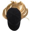 FRCOLOR Canvas Hat Wig Baseball Cap Ponytail Wig Baseball Cap with Hair Extensions Wig Headdress Blonde Wig Short One-piece Hat Wig Hair Cap High Temperature Wire European and American