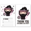 LoaHak Ninja Boy Birthday Invitation, Ninja Invitation Boy, Ninja birthday party invitations. (013) (012)