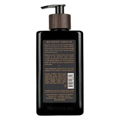 Mistral Men's Natural Hand Soap, Bourbon Vanilla