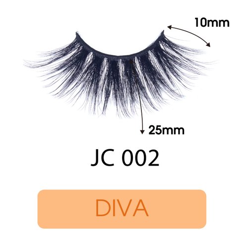 EBIN NEW YORK Cattitude 3D Lash Majestic Cat XL– Diva 25mm 3D Lashes Triple Volume & Length Lightweight Comfortable Wear Perfect Thick & Full Look Reusable