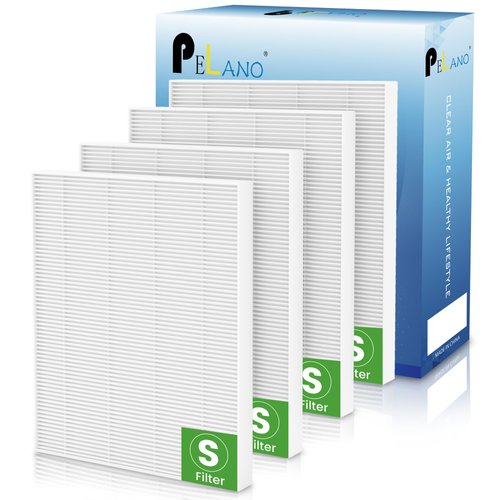 4Pack C545 HEPA Replacement Filter Compatible for Winix C545, Hepa Filter S, Part Number 1712-0096-00 and 2522-0058-00