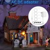 Yubunt AC/DC Transformer, White Power Adapter is Compatible with Dept 56 Village Accessories 56.55026 5655026. Suitable for Lighting Scenarios Such as Christmas Houses, Snowmen Streetlights, Etc(1Pcs)