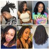 Loc Extensions Human Hair 0.6cm Width 12 Inch 20 Strands 100% Human Hair Full Head Handmade Permanent Dreadlock Extensions Can Be Dyed Bleached and Curled including Free Crochet Hook and Comb