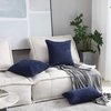 Home Brilliant Striped Corduroy Decorative Pillow Covers 18x18 Throw Pillows for Couch Set of 2 Accent Pillowcase Cushion Cover for Chair, 18 x 18 inch, Navy Blue