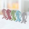 3in1 Infant Toys, Baby Teething Toys 3-6 6-12 Months, Teethers for Babies 3-6-12 Months, for Teething Relief, Baby Teether Gift, Silicone,Sensory, Baby Toys 0-6 Months,USA Patent Pending,Fish,(Olive)