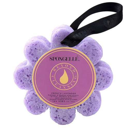 Spongelle Wild Flower 14+ Uses Body Wash Buffer, French Lavender, 4.25&quot; x 1.25&quot;