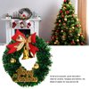 10 Pieces Dollhouse Miniature Christmas Wreath Dollhouse Accessories Mini Decorative Wreaths for Xmas Decoration Accessories Miniature Scene Model Pretend Play for 1/12 1/6 Scale Doll
