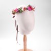 KorViSHOW Pink Tropical Flower Crown - Orchid Floral Headband Handmade Headpiece Renaissance Hair Accessories for Women Maternity Girl Halloween Carnival Wedding Cosplay
