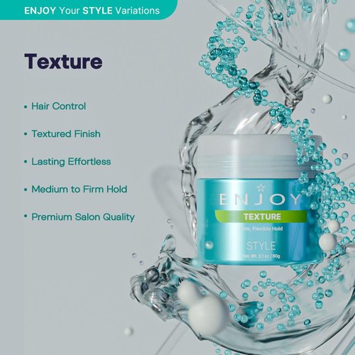 Enjoy Hair Styling Cream, 2 oz - Firm, Flexible Hold, For All Hair Types, Curly Hair Products, Hair Waver, Hair Styling Products