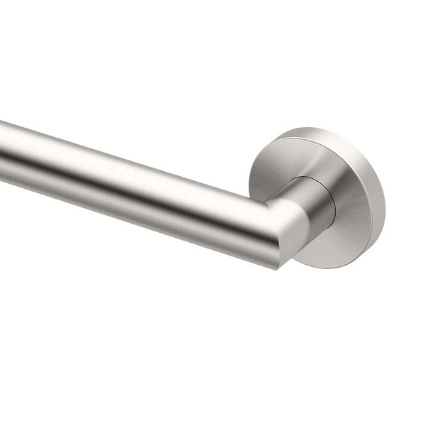 Gatco 972 Glam 18" Grab Bar, Satin Nickel | ADA Compliant Stainless Steel Safety Grab Bar for Bathroom | Total Length 21", 1.25" Dia.