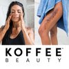 Koffee Beauty Aloe and Green Tea Coffee Scrub, 4 oz - Organic Exfoliating Body Scrub - Face Exfoliator with Soothing, Hydrating Oils - Restores Skin's Softness, Brightness - Fresh, Light Scent