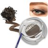 michael marcus Makeup Cake Eye Liner & Eyeliner Brush (Espresso) - Water Activated Dry Pressed, Long-Lasting & Smudge Resistant Eyeliner - Cruelty & Paraben Free - For Beginner & Pro Makeup Artist