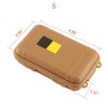 Yosoo Outdoor Waterproof Airtight Survival Storage Case Container Fishing Carry Box (Mud Color, S) Waterproof Storage Containers Small Waterproof Dry Box