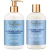 SheaMoisture Hydrate & Repair conditioner For Damaged Hair Manuka Honey & Yogurt Shea Butter Shampoo and Conditioner 13 Fl.oz