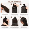 YGQQOY Hair Sponge for Updo,Hair Filler, Hair Donuts for Updos,Volume Hair Bumps Tool, Hair Padding,Dark Brown