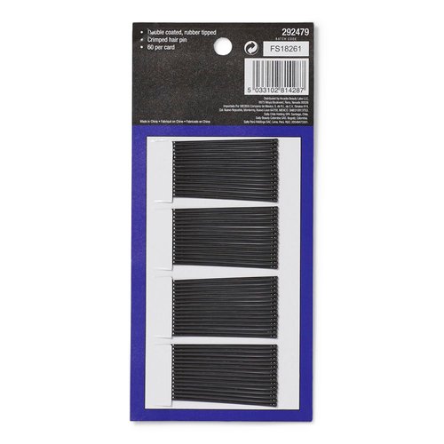 Salon Care Professional Supreme Black Bobby Pins 60 Count