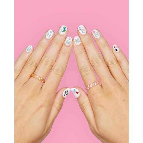 xo, Fetti Party Era Nail Stickers | 4 Sheets 544 Stickers | Concert Party Accessory, Bachelorette Decorations, Birthday Manicure, Bridesmaid Adhesive Press Ons