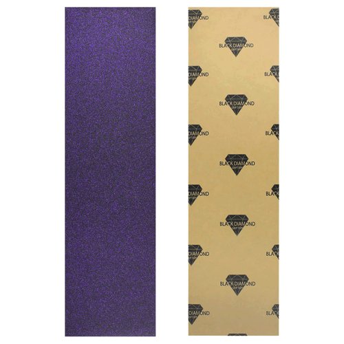 9 x 33 inch Sheet of Black Diamond Glitter Grip Tape - Sparkling Purple