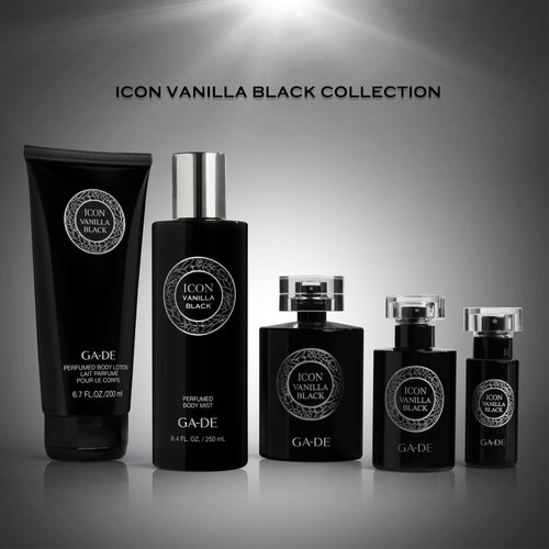 GA-DE Icon Vanilla Black Body Lotion - Soothes and Nourishes - Vanilla, Amber, and Gardenia- with Shea Butter, Avocado Oil and Vitamin E - 6.7 oz