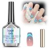 SAGEBIO Cat Eye Gel Nail Polish with Magnet Stick, 15ml Glitter Holographic Nail Polish, Magnetic Effect Gel for Home DIY Manicure Gift, Blue Tears