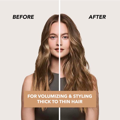 TADA Natural Beauty 3" Round Brush for Blow Out, Medium Barrel Hair Brush, Blow Dryer Brush