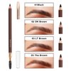 1 pcs Makeup Eyebrow Enhancer 12H Long Lasting Sweat &Waterproof Eyebrow Pencil Pen Dark Brown Eye Brow Pencil 5 Colors to Choose (3# Light Brown)