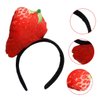 Beatifufu Strawberry Headband Hair Bands Skin Care Headband Hair Tie Spa Headbands Facial Headbands Spa Headband for Washing Face Skincare Headband Makeup Headband Cloth Accessories Food