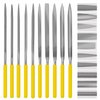 kapoua Needle File Set, 10 Pieces Hand Metal Files, Hardened Alloy Strength Steel Set Includes Flat, Round, Half-Round, Triangular, Square, Oval, Crossing, and Barrette File