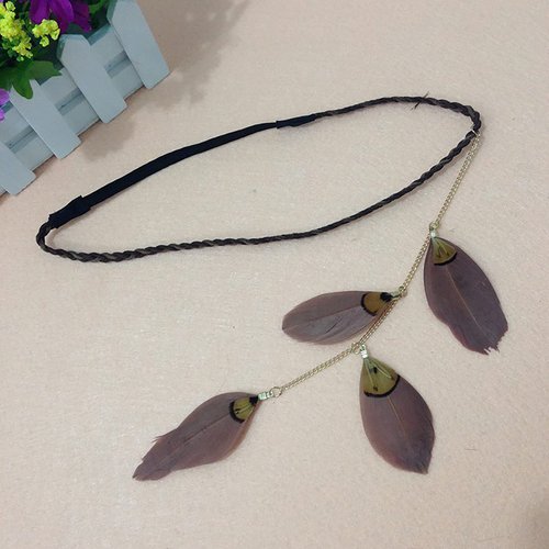 BlueSpace Headbands Boho Feather Dreamcatcher Hair accessories Indian Hippie Clothes Peacock Headpiece for Women Girls