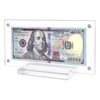1 Pcs Dollar Bill Frame Dollar Bill Currency Display Holder Acrylic Dollar Bill Holder for Collectors Currency Holder for Collectors Ticket Protector Acrylic Display Holder 3.5x7.3 Inch