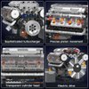 Mould King Visible V-8 Engine Building Blocks V8 Motor Model Building Toys, V8 Combustion Engine Building Sets, Creative STEM Toys Engine Building Kit for Adults Kids 14+(535PCS)