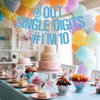Out Single Digits I'm 10 Banner, Double Digits 10, Happy 10th Birthday Decorations for Boys/Girls, 10th Birthday Party Decorations Supplies, Baby Blue Glitter