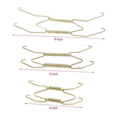 KUMGROT 6pcs Plate Hangers Decorative Wire Plate Hangers Holders Wall Plate Hangers Wall Hooks for Decorative Plates Arts 4 Inch 6 Inch 8 Inch