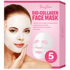 FairyFace Collagen Face Mask (5 Count), Deep Collagen Anti-Wrinkle Lifting Mask, Overnight Face Mask, Bio-Collagen Moisturising Mask, Boosts Elasticity & Hydrates, Collagen Night Wrapping Mask