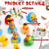 DEEKIN 12 Pcs Nativity Rubber Duck 2 Inches Christmas Nativity Duck with 1 Box Nativity Party Ducks Suitable for Holiday and Stocking Stuffers for Kids