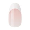 KISS Salon X-tend, Press-On Nails, Nail glue included, Pure', Light White, Medium Size, Oval Shape, Includes 30 Nails, 5Ml Led Soft Gel Adhesive, 1 Led Lamp, 1 Prep Pad, 1 Manicure Stick, 1 Mini File