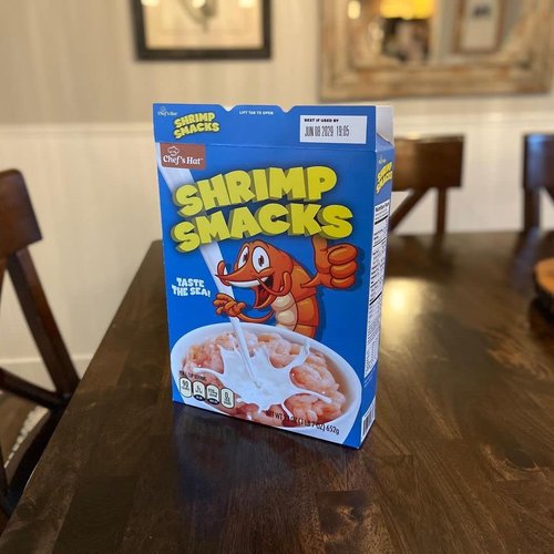 Prank Pack Cereal Box: Shrimp Smacks, Prank Gift Box, Prank Perfect for Kids, Novelty Gifting Box for Pranksters