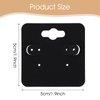 100 Pcs Earring Cards Kraft Earring Display Cards Blank Earring Holder Cards with 6 Holes Cardboard Jewelry Packaging Cards Jewelry Display Cards for Selling Hanging Earring (Black)