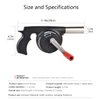 Sunglow Outdoor Cooking BBQ Fan Air Blower，Hand Crank Blowers， Barbecue Fire Bellows for Picnic Camping Stove Accessories